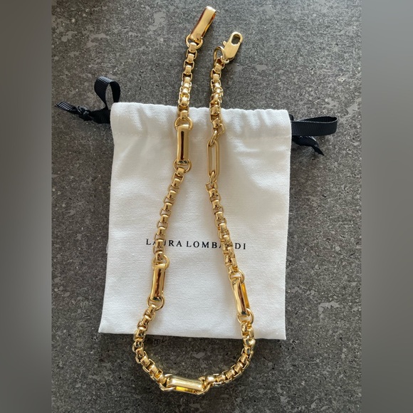 Laura Lombardi Leonara Necklace, 14K gold plated - Picture 2 of 3